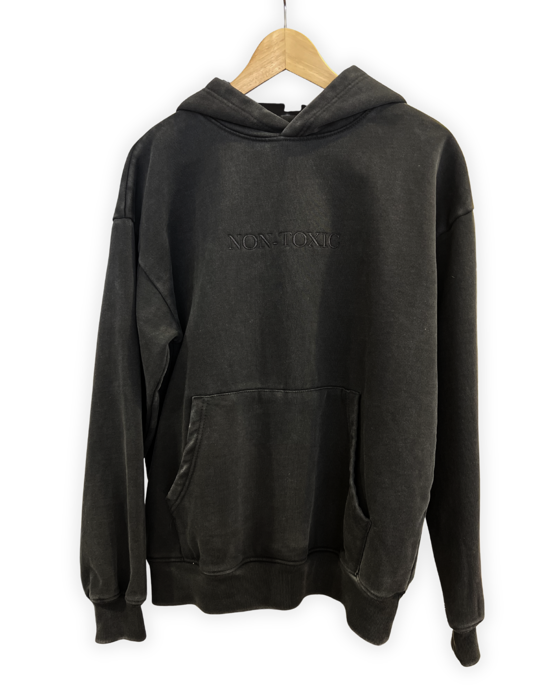 Black Sweatshirt on white backdrop