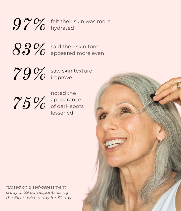 Woman holding Elixir with data