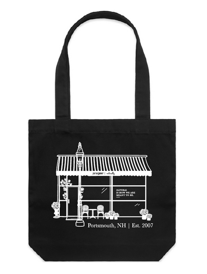 janegee Store Front Tote Bag (Black)