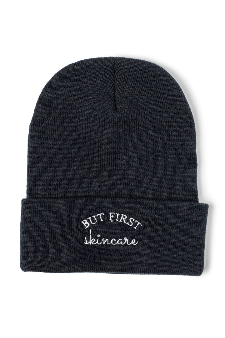 janegee But First, Skincare Knit Beanie