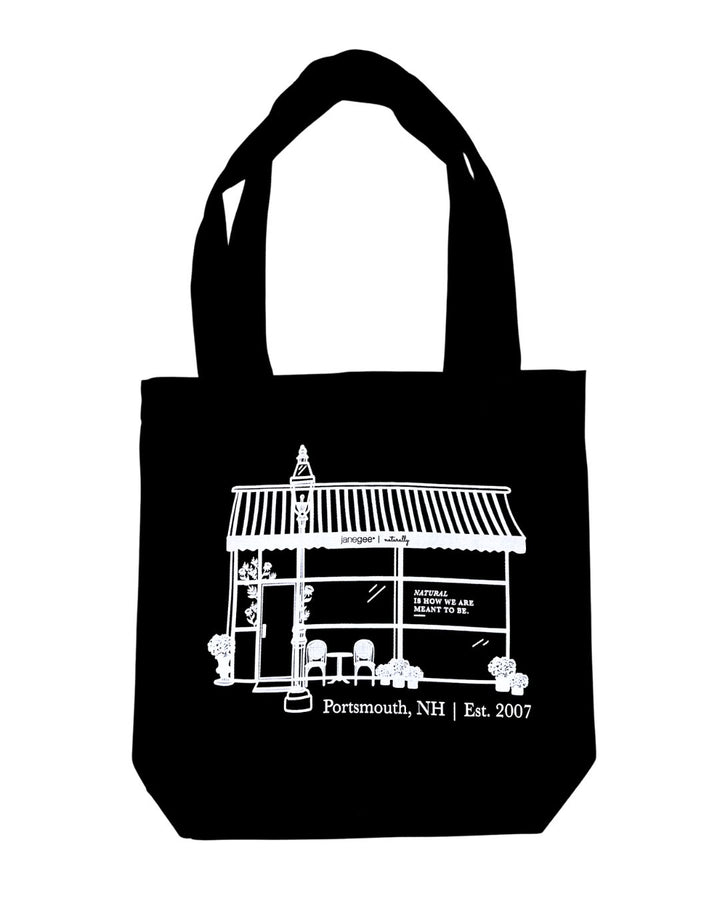 janegee Store Front Tote Bag (Black)