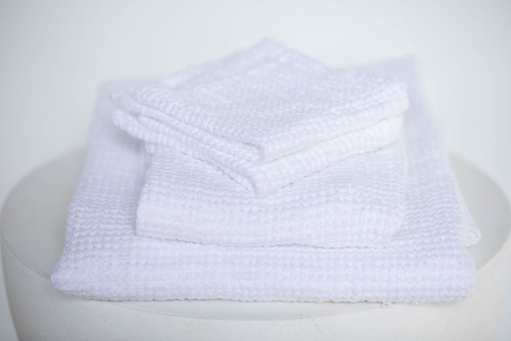 janegee Linen Waffle Hand Towel