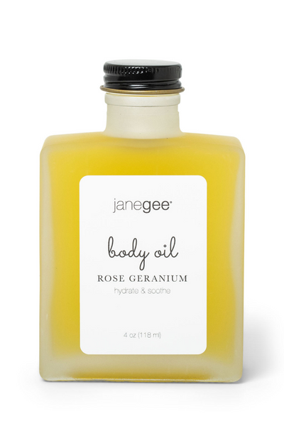janegee Rose Geranium Body Oil